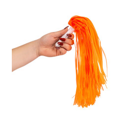 2 neonovo oranžové pom pomy